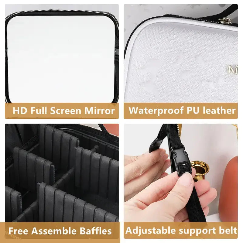 Smart LED Cosmetic Case with Mirror GLR SHOPPING