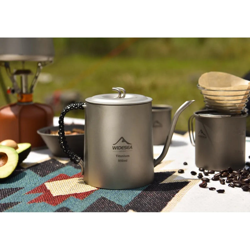 Camping Titanium Coffee Kettle