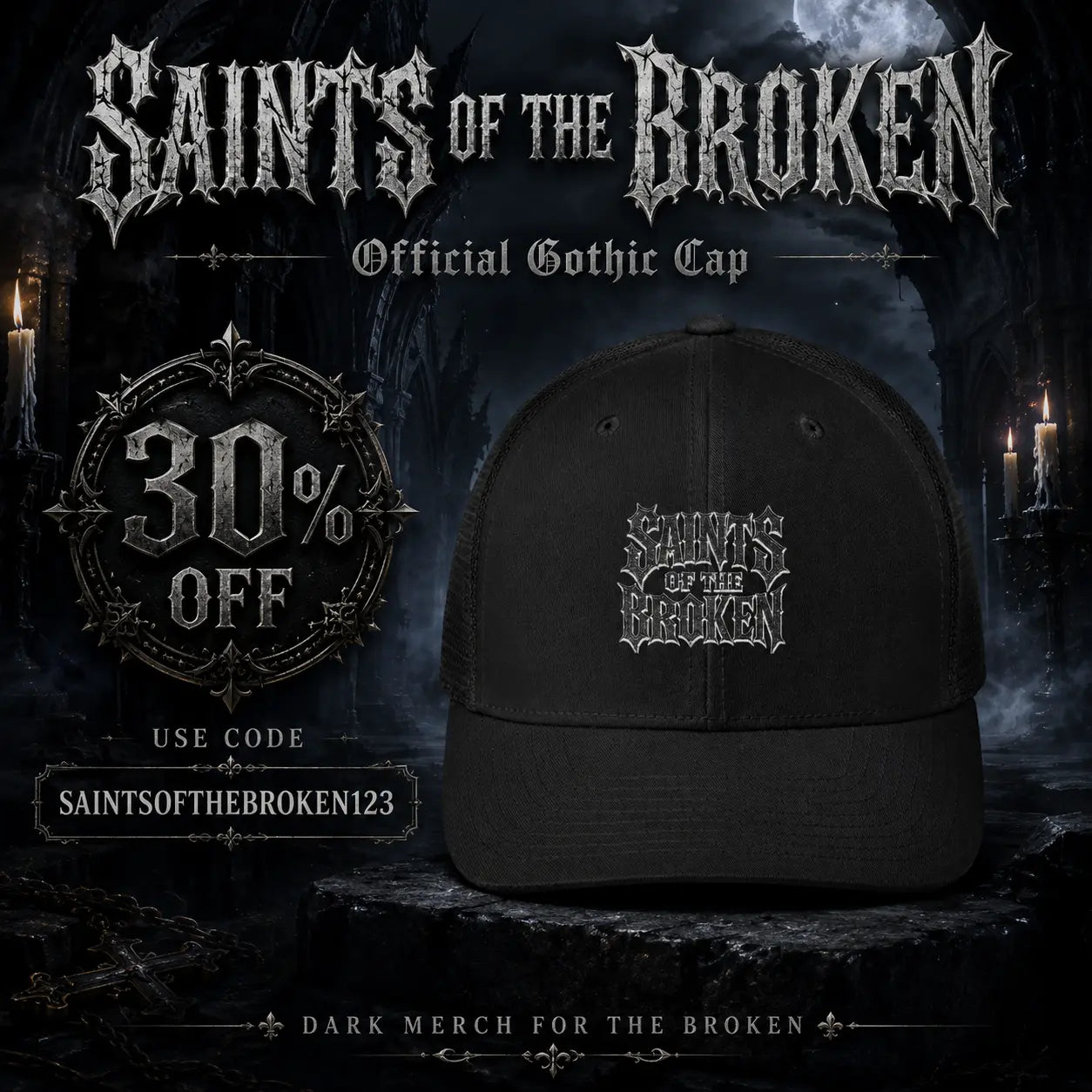 Saints of the Broken Trucker Cap GLR SHOPPING