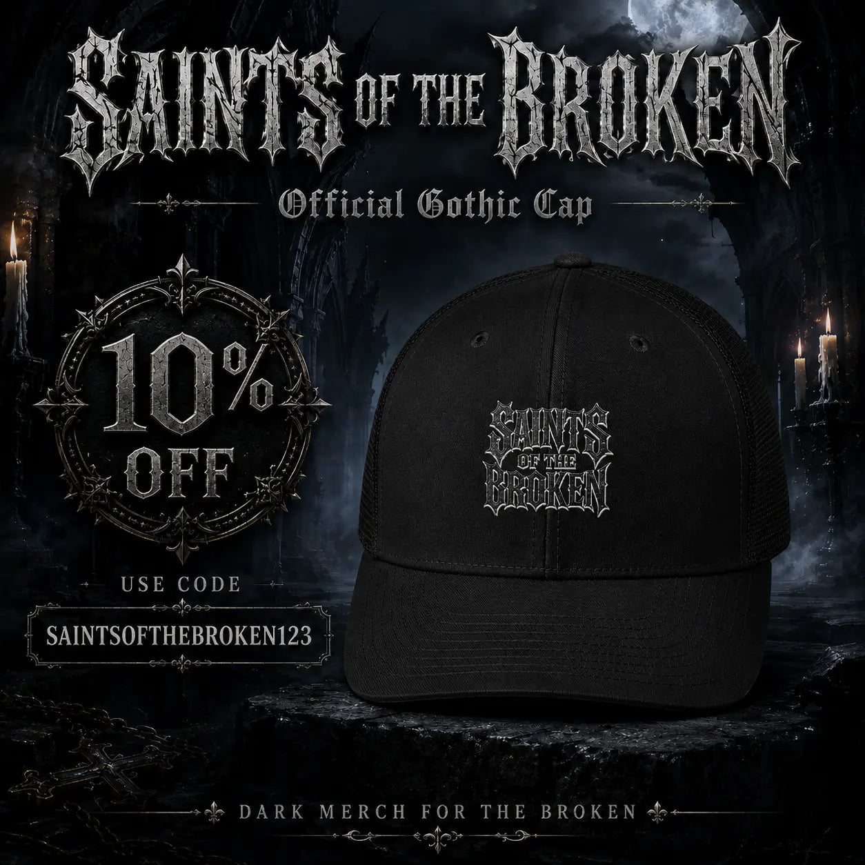 Saints of the Broken Trucker Cap GLR SHOPPING