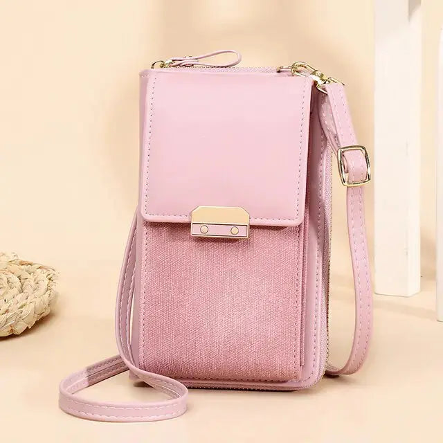 PU Leather Ladies Wallet Crossbody Bag - GLR SHOPPING