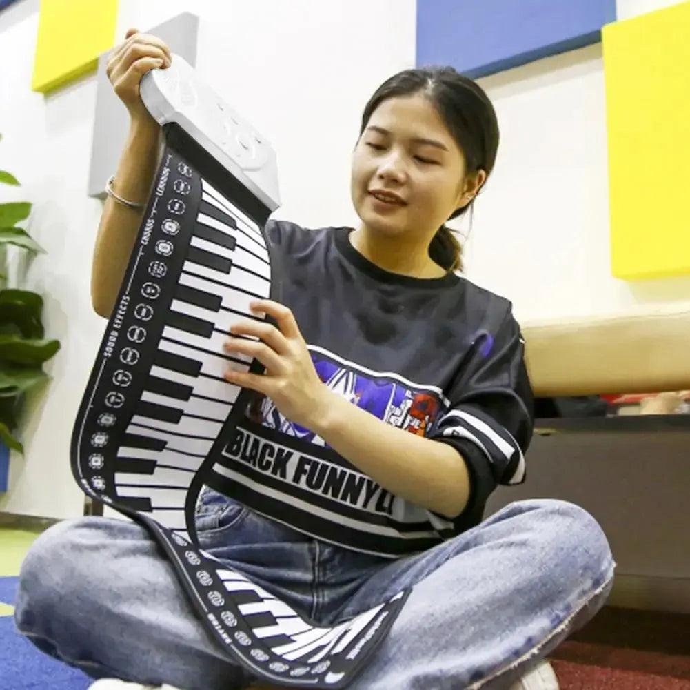 Portable 49-Key Flexible Silicone Roll Up Piano GLR SHOPPING