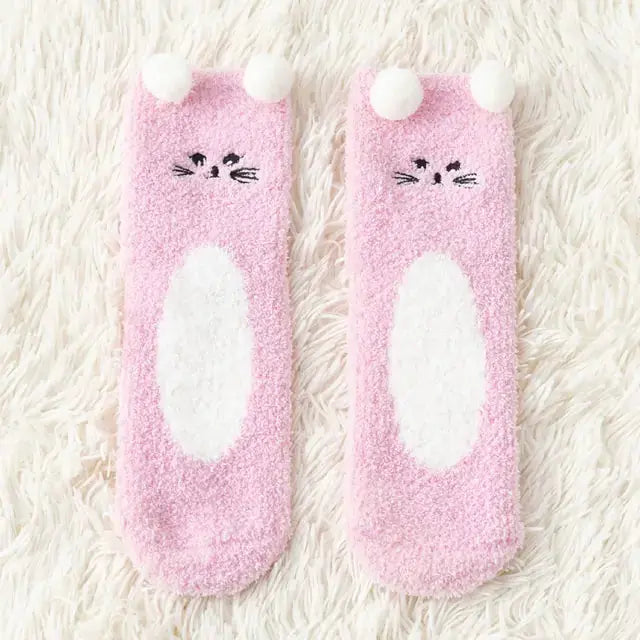 Women's  Fuzzy Socks Winter Warm Fleece GLR SHOPPING