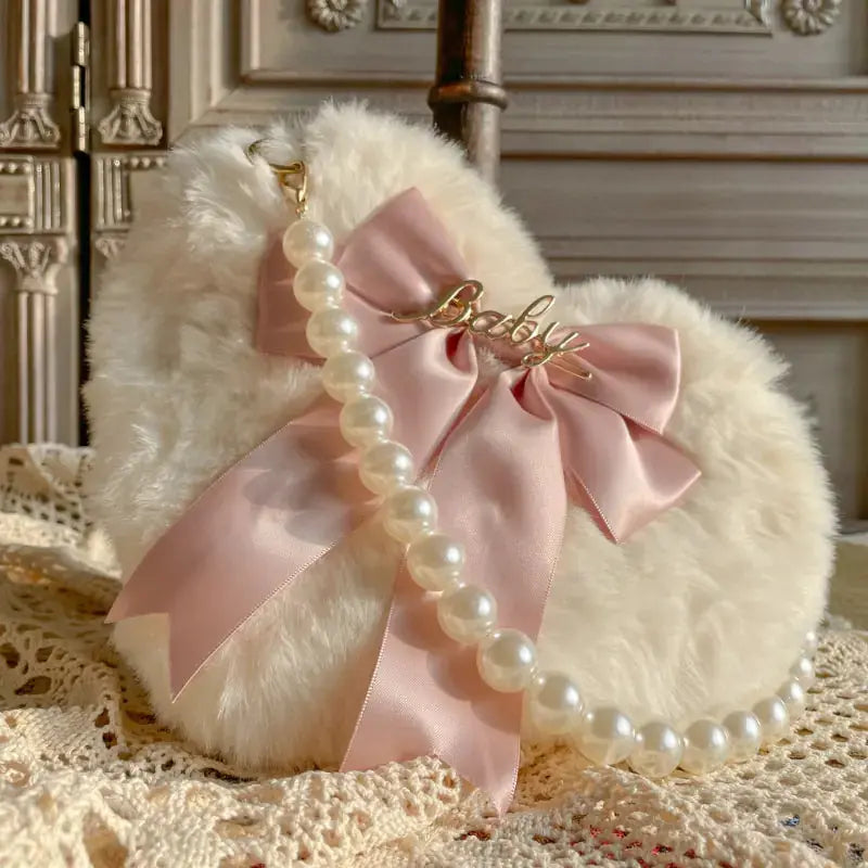 Heart Plush Hand Carrying Bag GLR SHOPPING