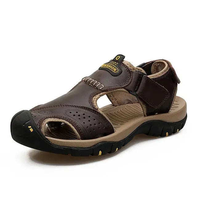 MIXIDELAI Genuine Leather Men Shoes Summer New Large Size Men's Sandals GLR SHOPPING