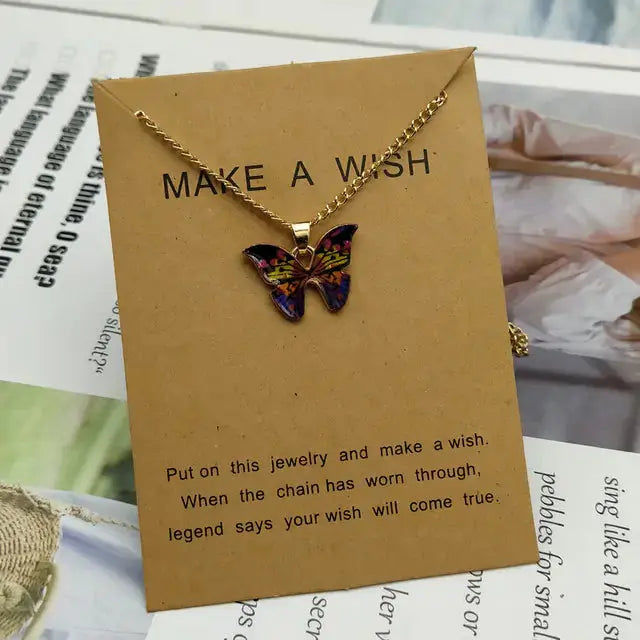 Butterfly Pendant Necklace GLR SHOPPING