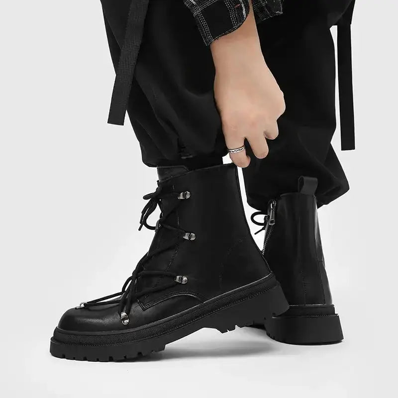 Cross Laced Boots GLR SHOPPING