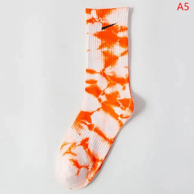 Women Tie-dye Middle Tube Socks GLR SHOPPING