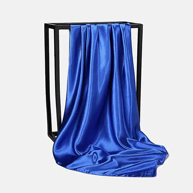 Solid Color Silk Neckerchief Scarf GLR SHOPPING