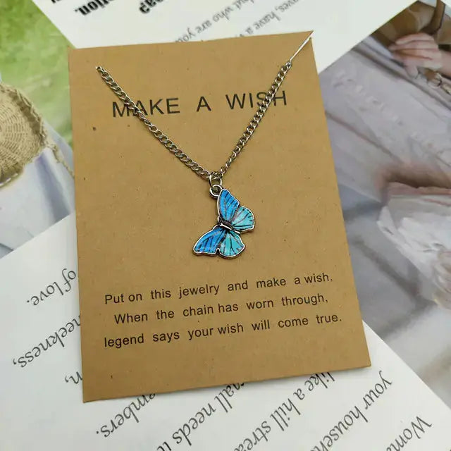 Butterfly Pendant Necklace GLR SHOPPING