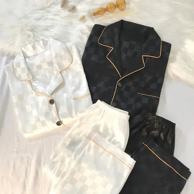 Couple Luxury Silk Pajamas Sets - GLR SHOPPING