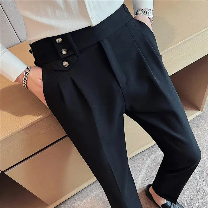 Men Spring Autumn High-Quality Business Suit Trousers GLR SHOPPING