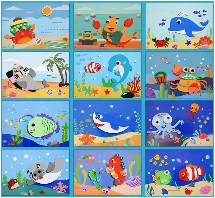 3D Sticker Puzzles (12 Sheets) GLR SHOPPING