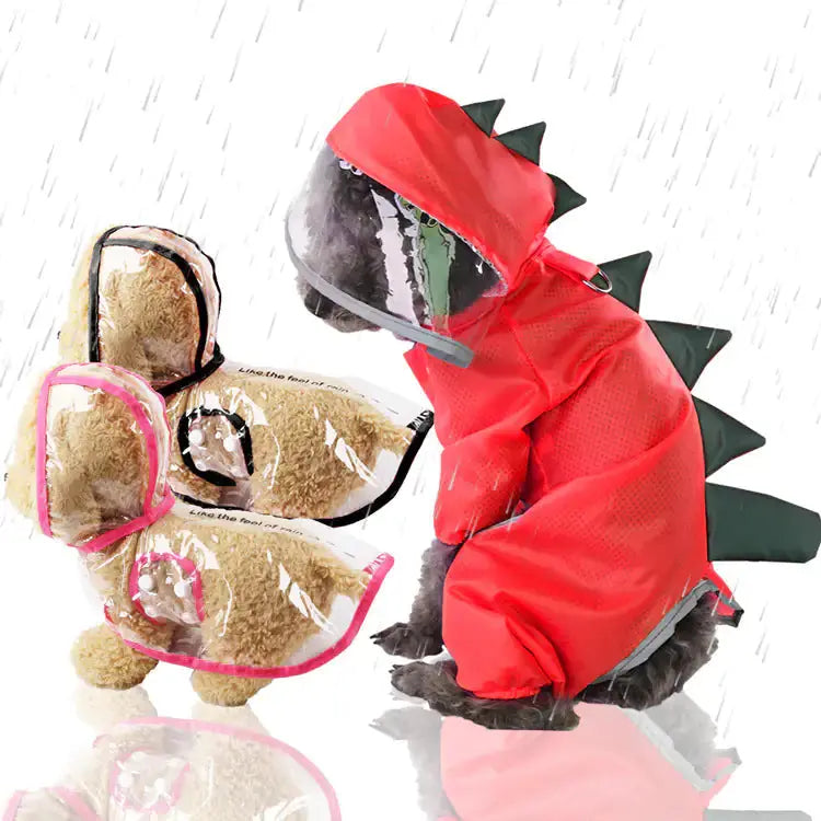 Dinosaur Raincoat for Dogs GLR SHOPPING