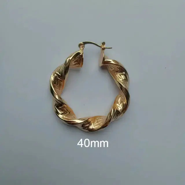 Punk Chic: Great Wall Hoop Earrings GLR SHOPPING