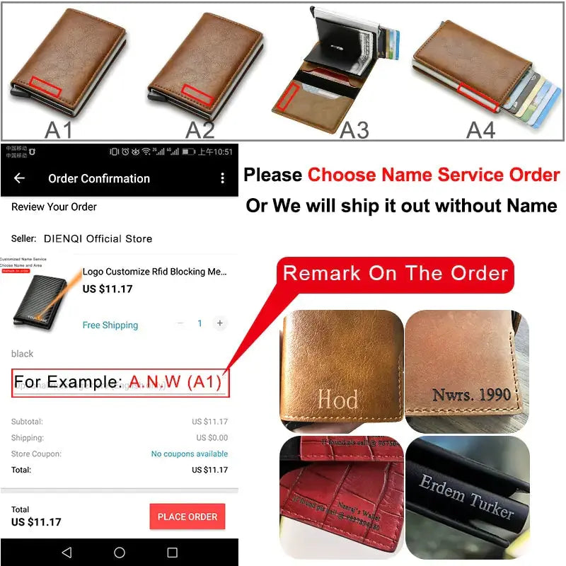 Carbon Fiber Card Holder Wallets GLR SHOPPING