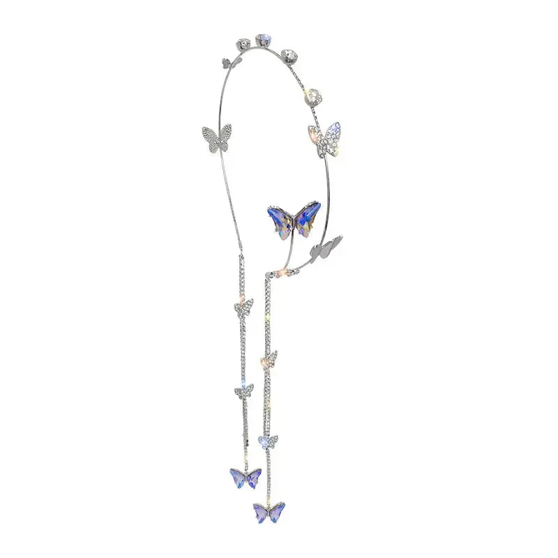 Pearl Butterfly Tassel Headband GLR SHOPPING