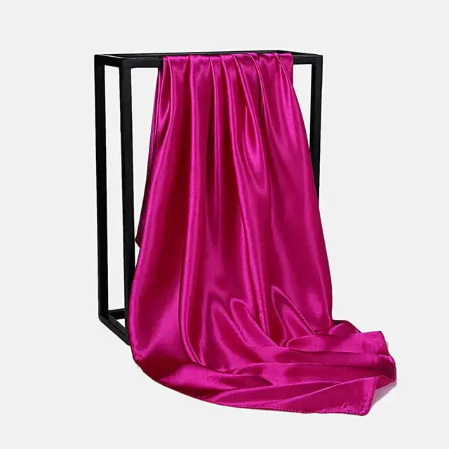 Solid Color Silk Neckerchief Scarf GLR SHOPPING