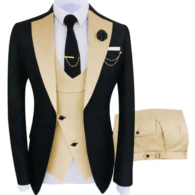 Fit Tuxedo 3 Piece Set GLR SHOPPING