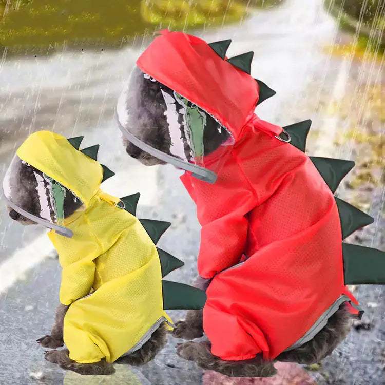 Dinosaur Raincoat for Dogs GLR SHOPPING