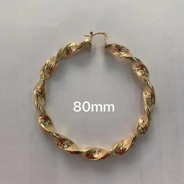 Punk Chic: Great Wall Hoop Earrings GLR SHOPPING