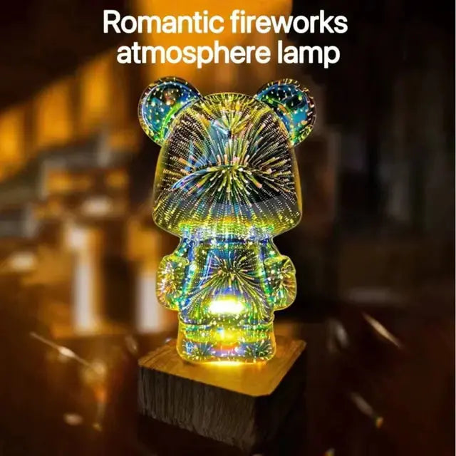 3D Bear Firework Light Lamp - GLR SHOPPING
