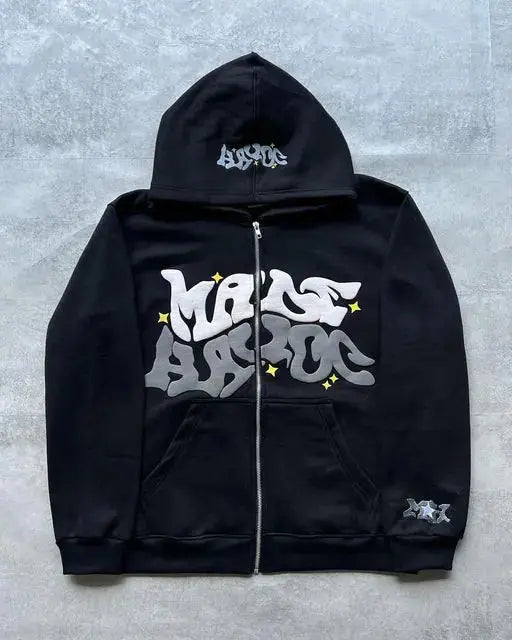 Y2K Hoodie Hip Hop Letter Print Oversized GLR SHOPPING