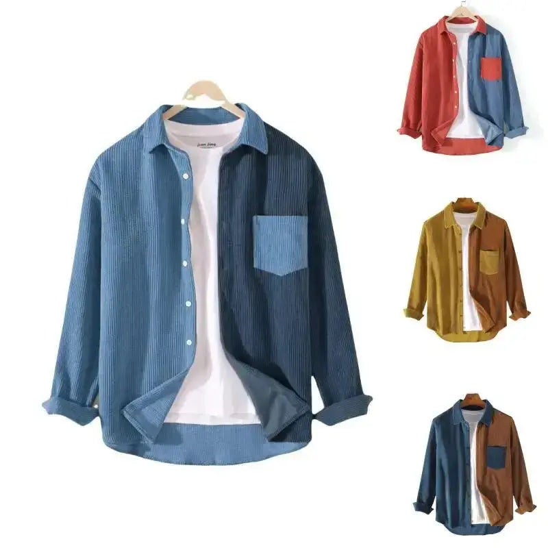 Cargo Corduroy Men's Long Sleeve GLR SHOPPING