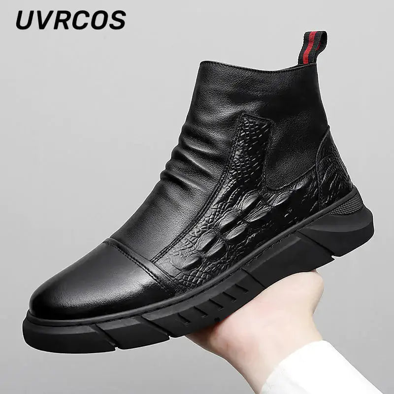 Thick-soled Men Work Boots Shoes GLR SHOPPING