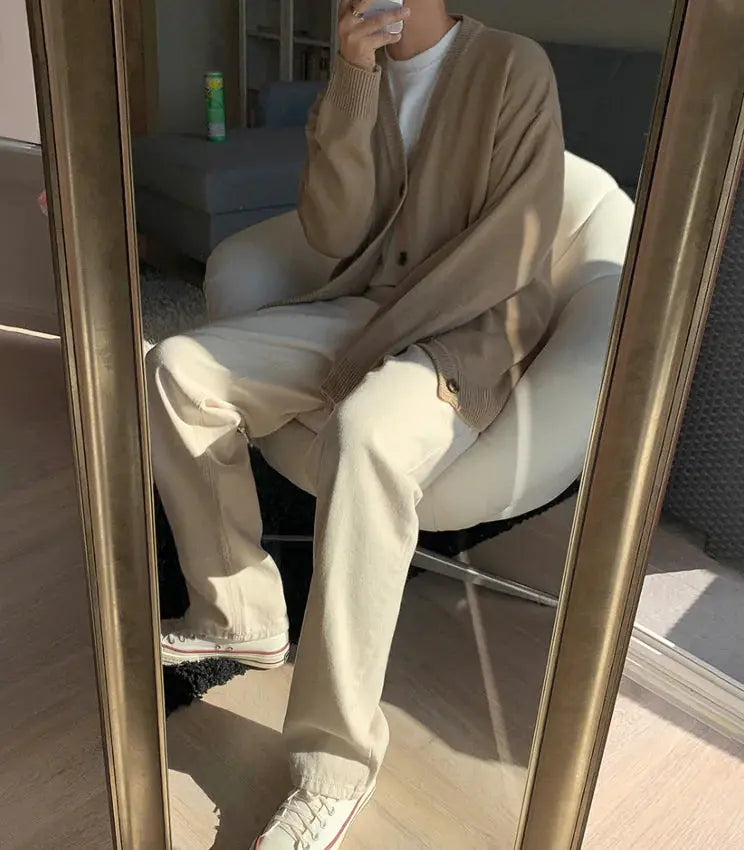 VG Cream Wide Pants GLR SHOPPING