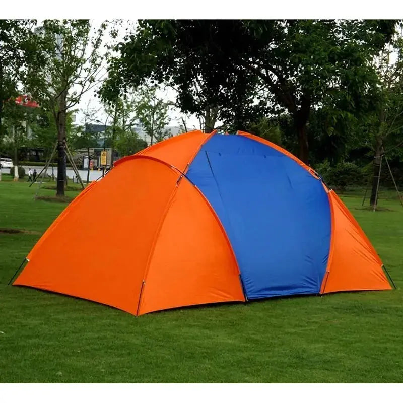 Large Camping Tent Double Layer Waterproof Two Bedrooms GLR SHOPPING