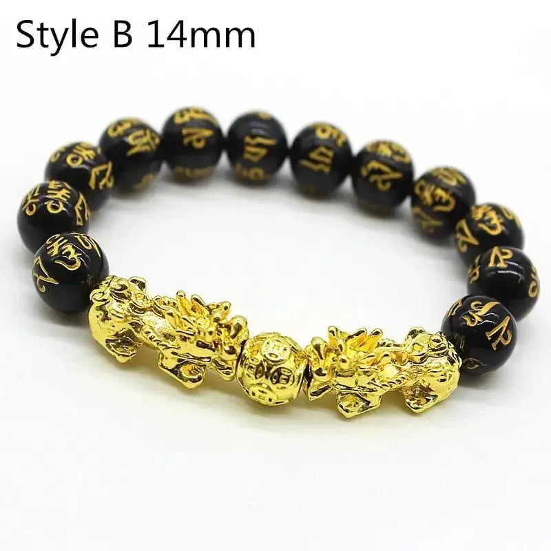 Feng Shui Wealth Bracelet: Black Beads GLR SHOPPING