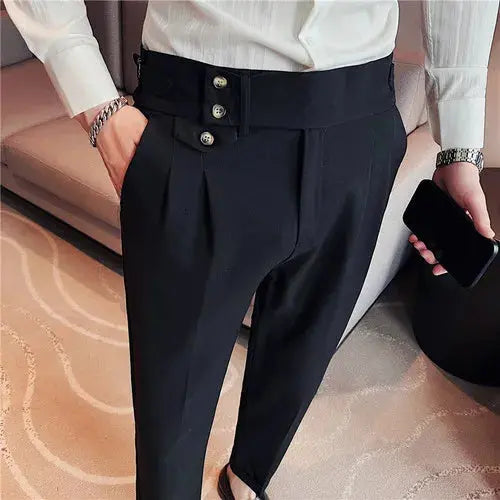 Men Spring Autumn High-Quality Business Suit Trousers GLR SHOPPING