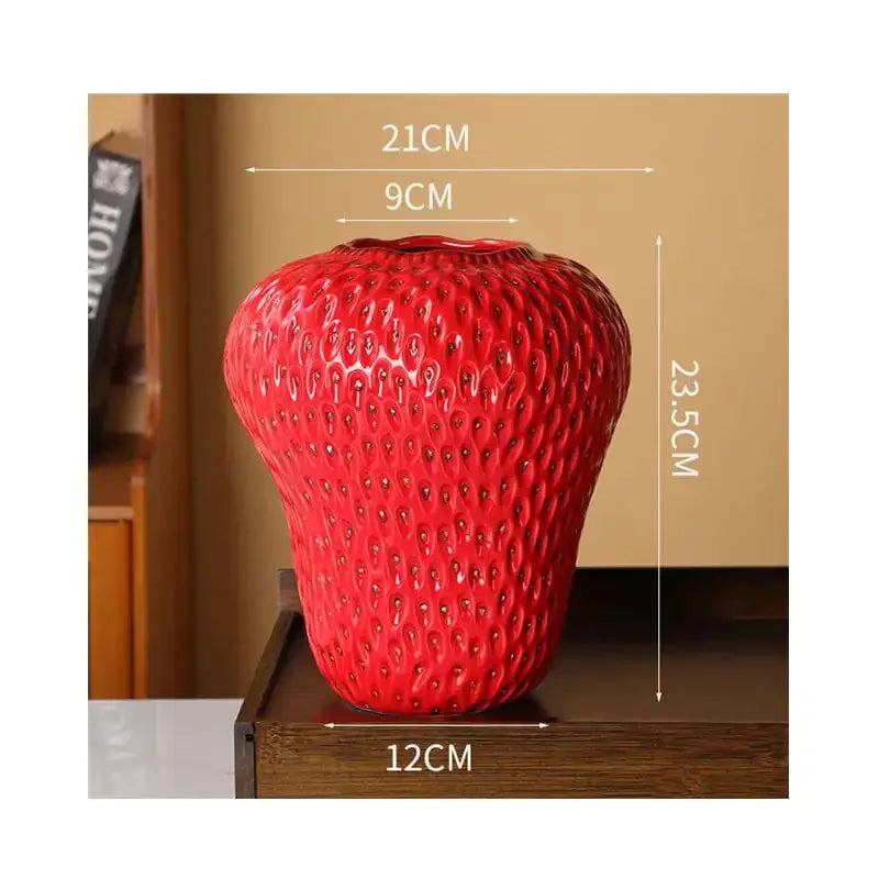 Cartoon Strawberry Ceramic Vase GLR SHOPPING