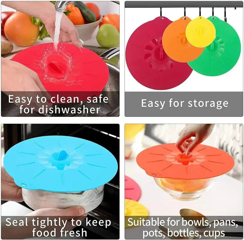 Silicone Suction Lid Cover Set GLR SHOPPING