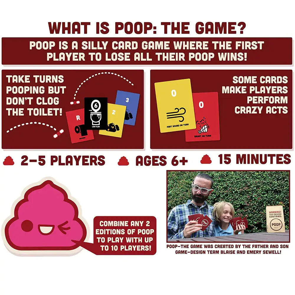 New Poop Card Games GLR SHOPPING