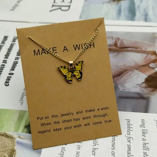 Butterfly Pendant Necklace GLR SHOPPING
