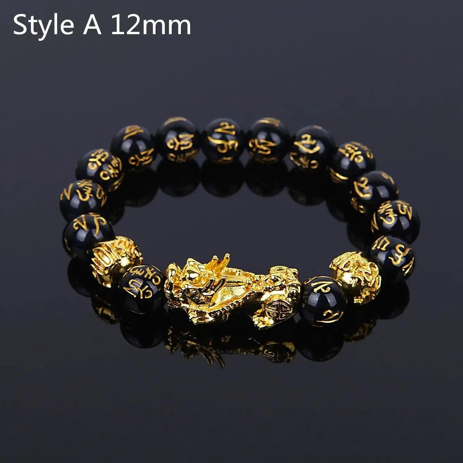 Feng Shui Wealth Bracelet: Black Beads GLR SHOPPING