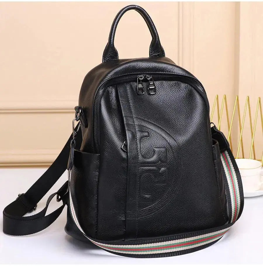 Casual Leather Backpack- Seattle GLR SHOPPING