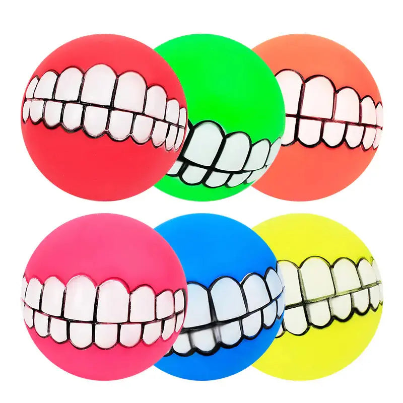Pet Ball Teeth Silicon Chew Toys for Large Breeds GLR SHOPPING