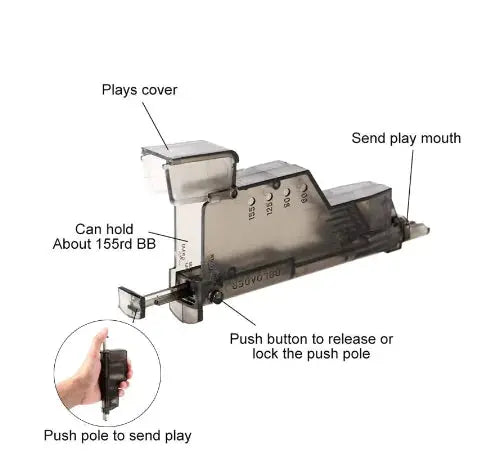 Plastic Airsoft BB Quick Loader GLR SHOPPING