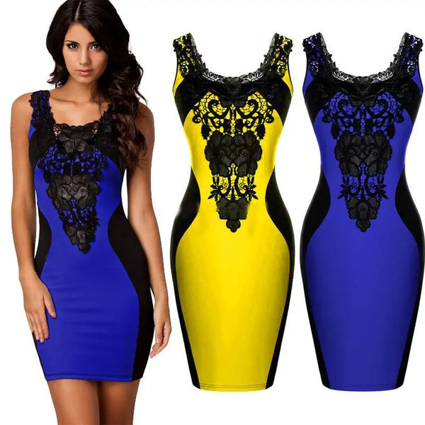 Gothic Embroidered Sleeveless Dress