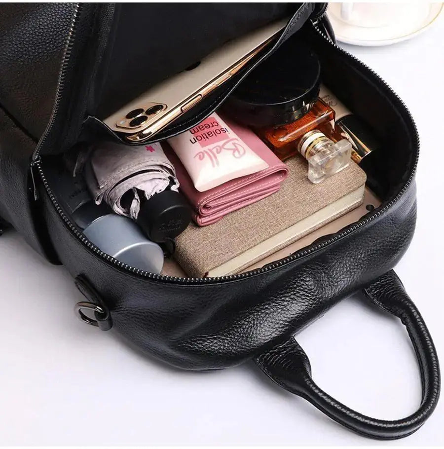 Casual Leather Backpack- Seattle GLR SHOPPING