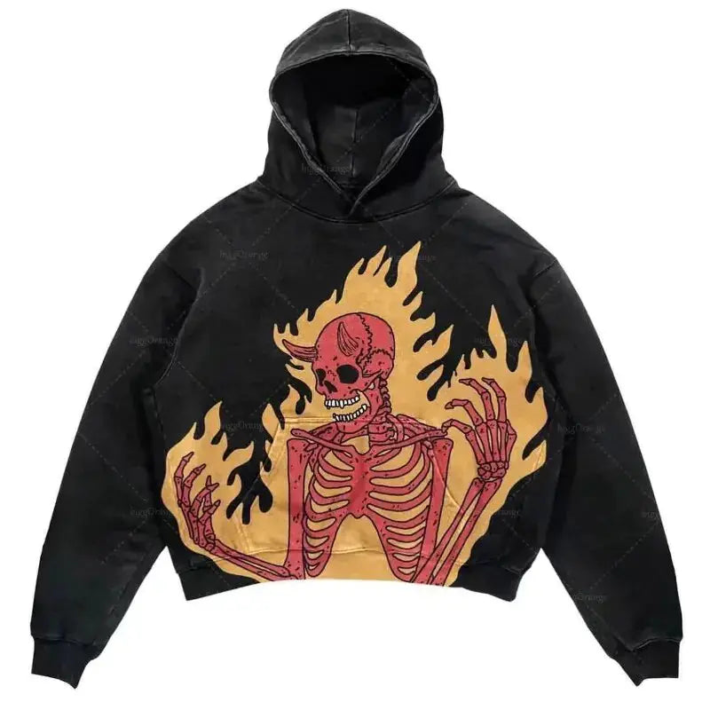 Punk Wind Ninja Printed Hoodies GLR SHOPPING