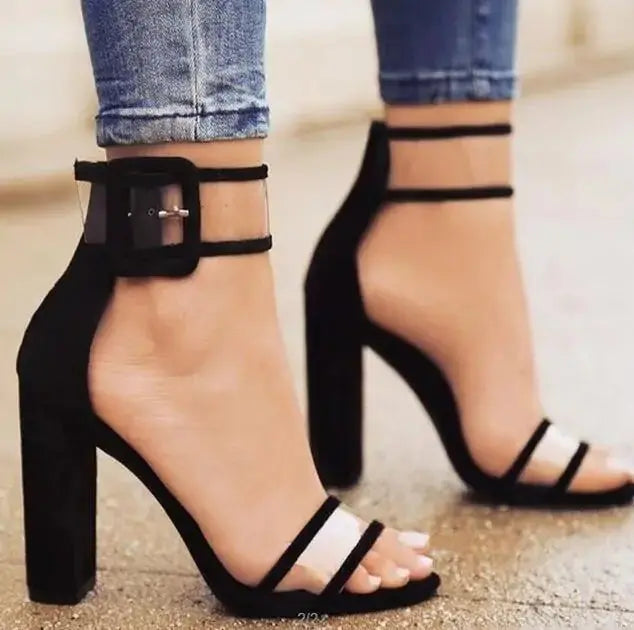 Women's Comfortable Hollow High Heels Sandals GLR SHOPPING