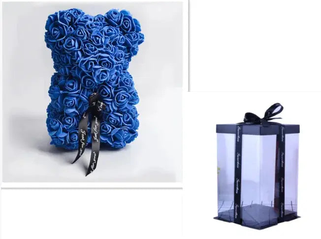 Rose Bear Teddy - Valentine's Day PE Foam Rose Bear GLR SHOPPING