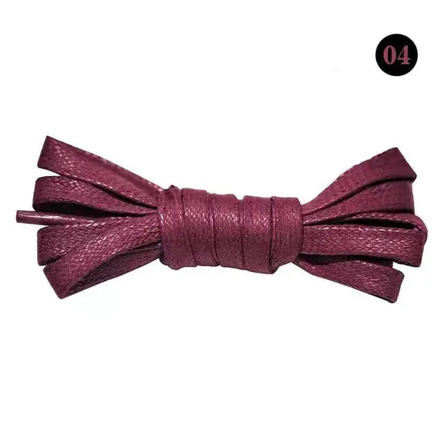Flat Waxed Cotton Shoelaces Collection GLR SHOPPING