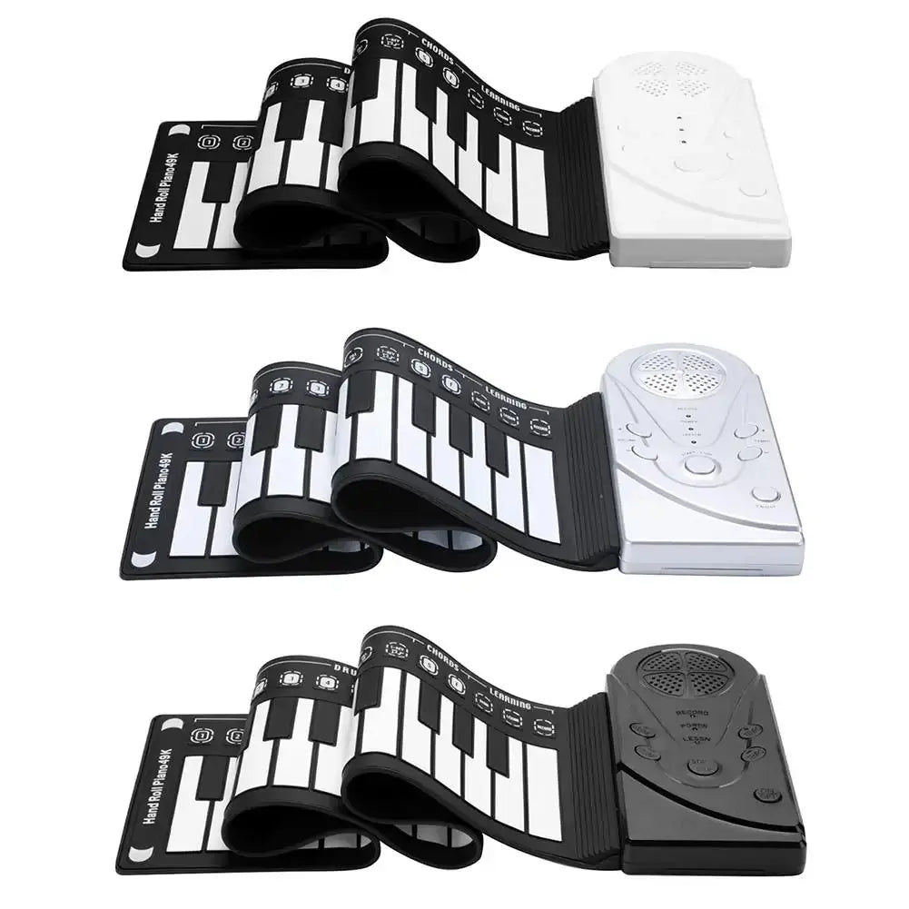 Portable 49-Key Flexible Silicone Roll Up Piano GLR SHOPPING
