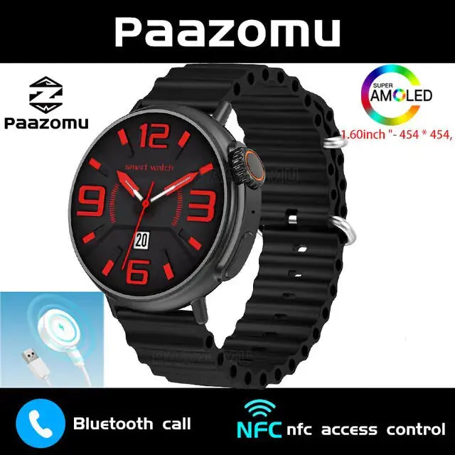 AMOLED 1.6 Inch Smart Watch - GLR SHOPPING