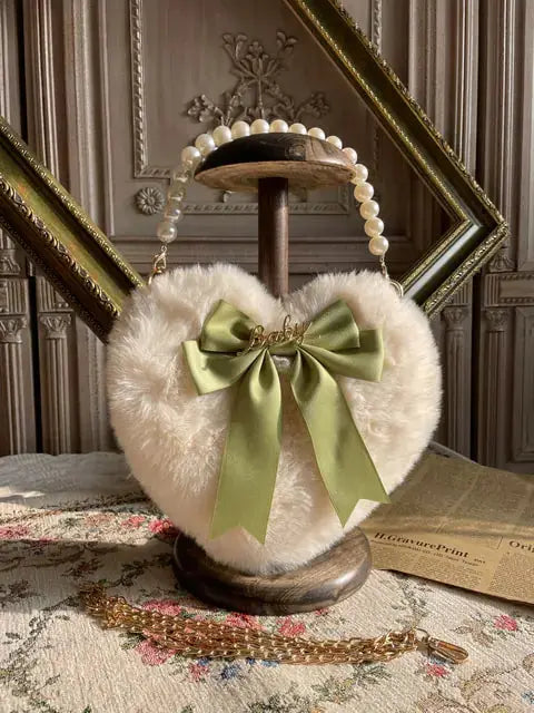 Heart Plush Hand Carrying Bag GLR SHOPPING